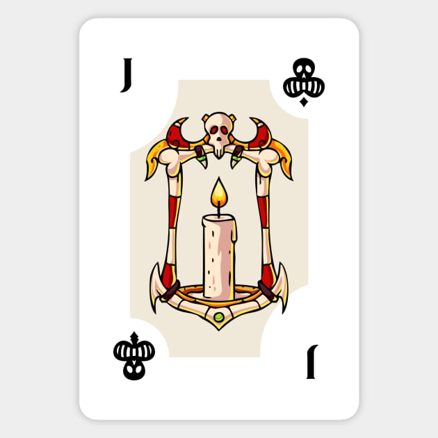 Easy Halloween Playing Card Costume: Jack of Clubs Magnet by SLAG_Creative